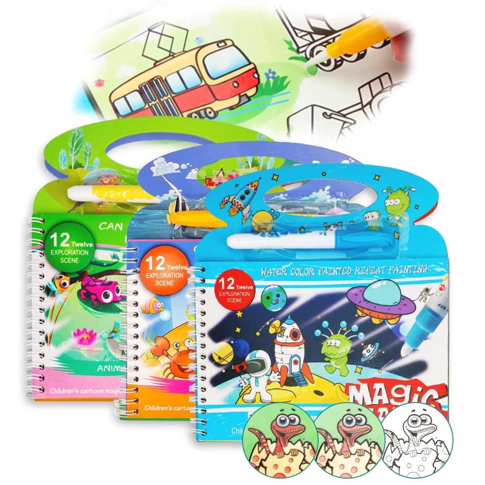Magic Water Colouring Book
