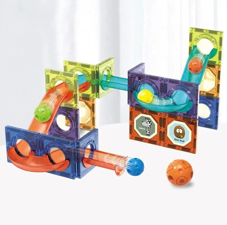 43 Pcs Magnetic Building Tiles For Kids
