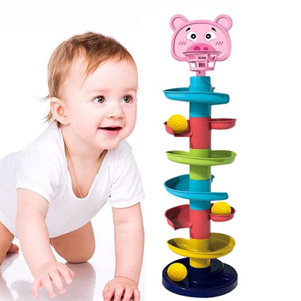 Baby Roll Ball Stacking Tower
